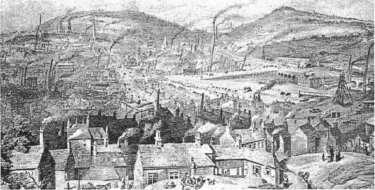 MUSEO DEL PATRIMONIO INDUSTRIALE: DALL'ACQUA AL VAPORELa città industriale di Sheffield in un dipinto di William Ibbit, prima metà secolo XIX