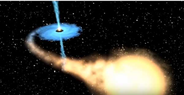 La disintegrazione di una stella nel campo Chandra Deep Field South