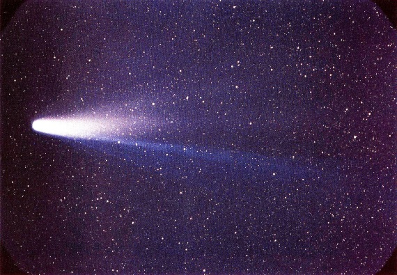 La cometa di Halley durante l'ultimo passaggio ravvicinato con la Terra che si ebbe a fine Anni Ottanta