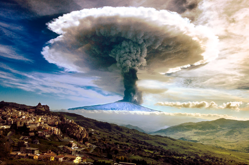 Una gigantesca sorgente di fluidi crea le emissioni dell'Etna