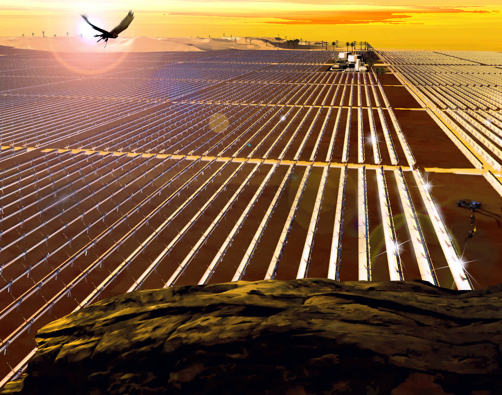 Il deserto come fonte di energia fotovoltaica