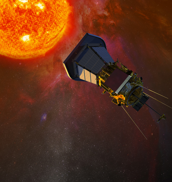 Rappresentazione artistica del Parker Solar Probe. Crediti: Jhu/Apl