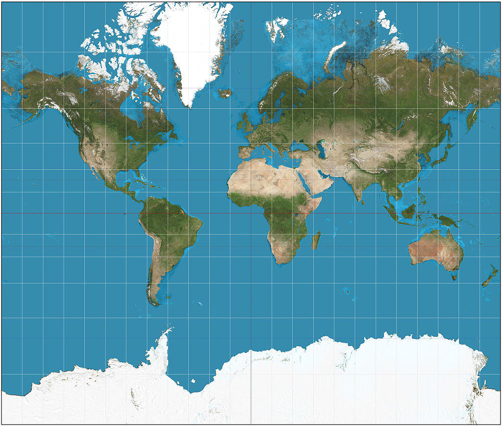 La mappa della Terra ridisegnata in modo proporzionale al piano