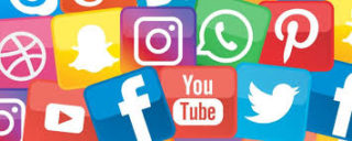 Facebook, Twitter, Youtube, Whatsapp