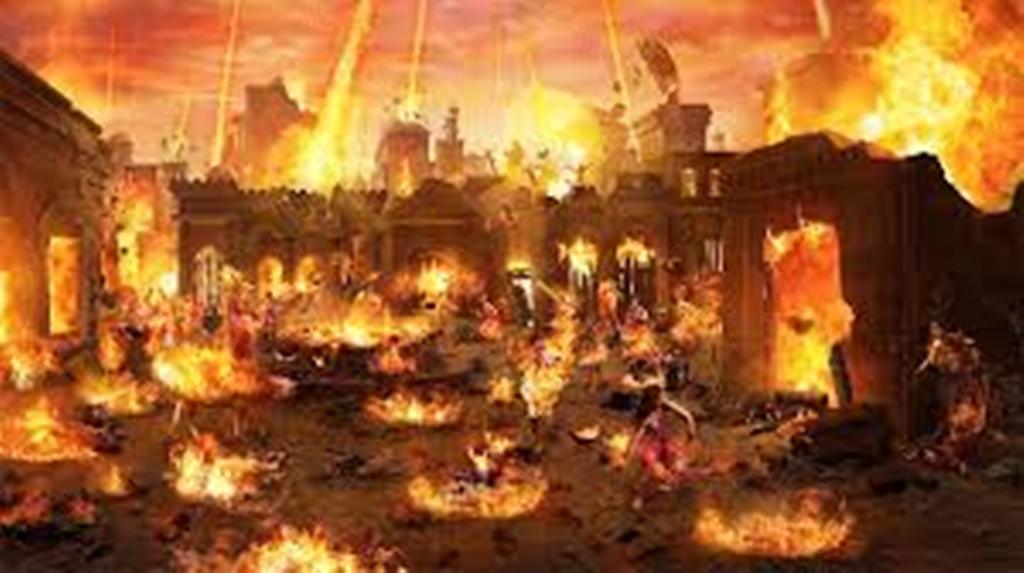 La pioggia di fuoco su Sodoma e Gomorra