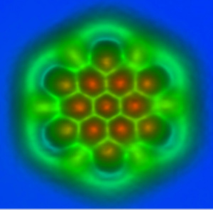 La foto di una molecola di grafene, composto esclusivamente da atomi di carbonio. | IBM Research - Zurich