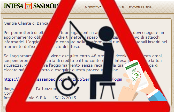 Pishing, attacco hackers a banca Intesa SanPaolo