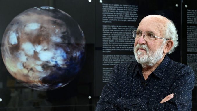 Swiss astrophysicist Michel Mayor, the Nobel Prize in Physics 2019 and co-discoverer of the first exoplanet, poses during an AFP interview at the Spanish Astrobiology Center in Torrejon de Ardoz on October 9, 2019. (Photo by JAVIER SORIANO / AFP) (Photo by JAVIER SORIANO/AFP via Getty Images)