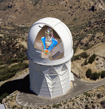 Desi è stato installato nella cupola del Mayall Telescope su Kitt Peak vicino a Tucson, in Arizona. Crediti: Desi Collaboration