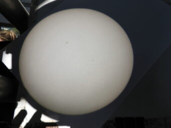 Mercurio durante il transito del 2016 osservato con il telescopio dell’Inaf di Catania