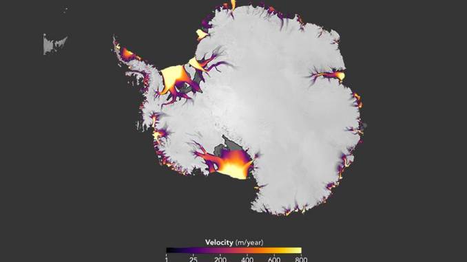 Analisi satellitari dimostrano lo scioglimento ghiacci dell'Antartide