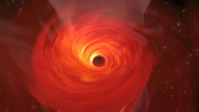 Misurata la velocità di rotazione di un buco nero