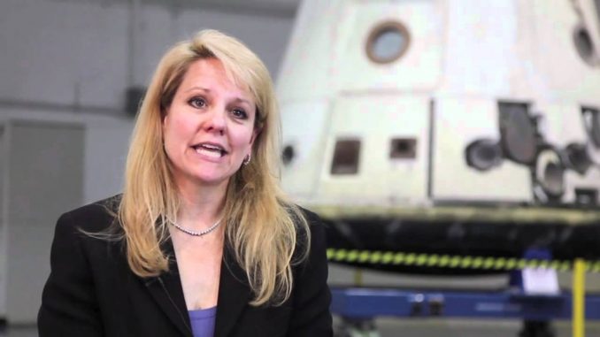 Gwynne Shotwell, Presidente di SpaceX, in un fermo immagine di youtube.