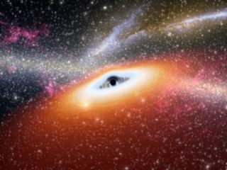 Rappresentazione artistica di un buco nero primordiale. Crediti: Nasa/Jpl-Caltech