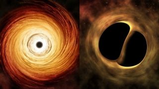 Osservata la fusione tra un buco nero e un oggetto misterioso