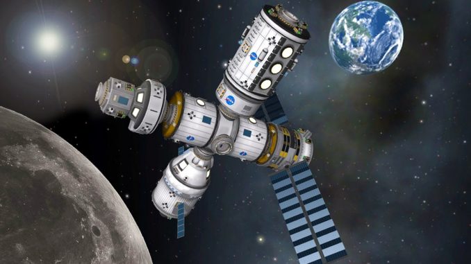 Una stazione spaziale lunare come punto di lancio per lo spazio