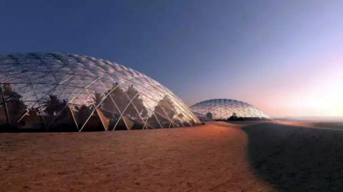 Cupole di vetro per proteggere future città su Marte