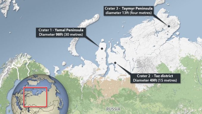 Siberia, sono stati individuati 17 crateri misteriosi