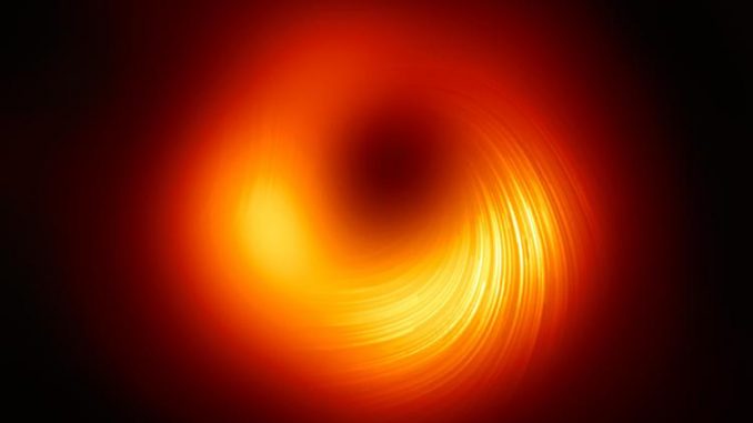 Stupenda foto in luce polarizzata del buco nero al centro di M87