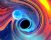 Rappresentazione artistica della fusione di un buco nero e di una stella di neutroni (fonte: Carl Knox, OzGrav -Swinburne University) © ANSA/Ansa