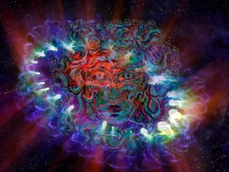 Supernova esplosa a forma di medusa nello spazio profondo