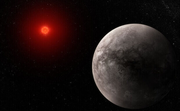 Rappresentazione artistica del pianeta Trappist-1b, finora considerato un possibile sosia della Terra (fonte: ESA)