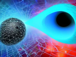 Un buco nero quantistico che deforma lo spazio-tempo