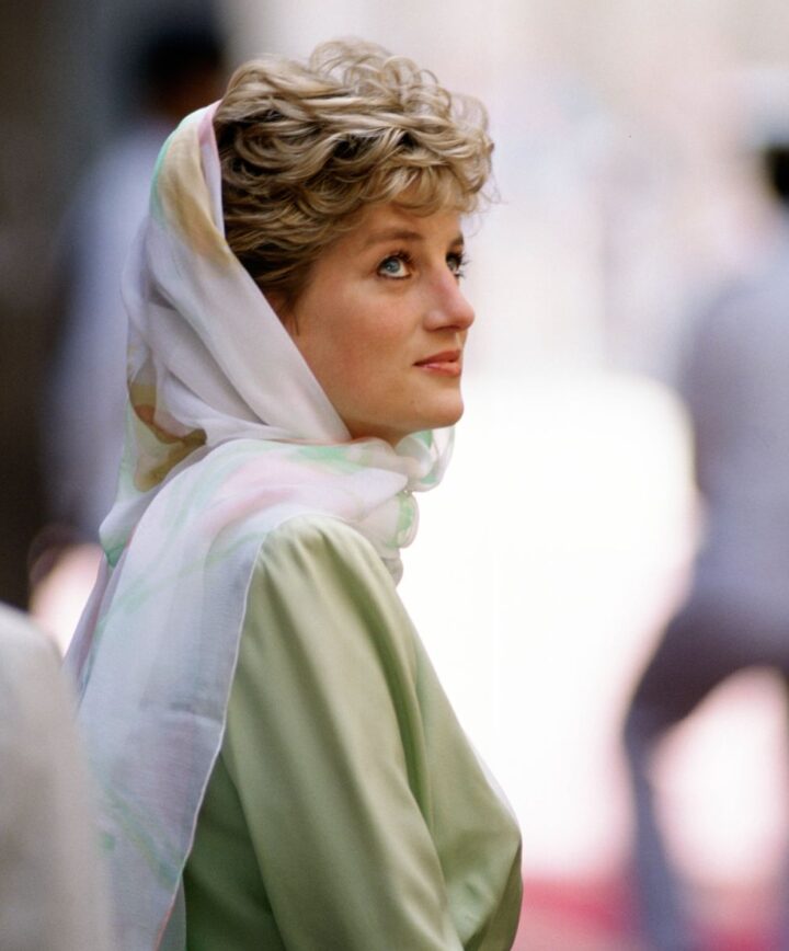 Diana durante un viaggio in Egitto nel 1992