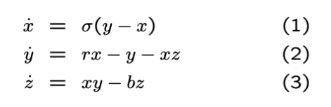 equazioni differenziali di Lorenz